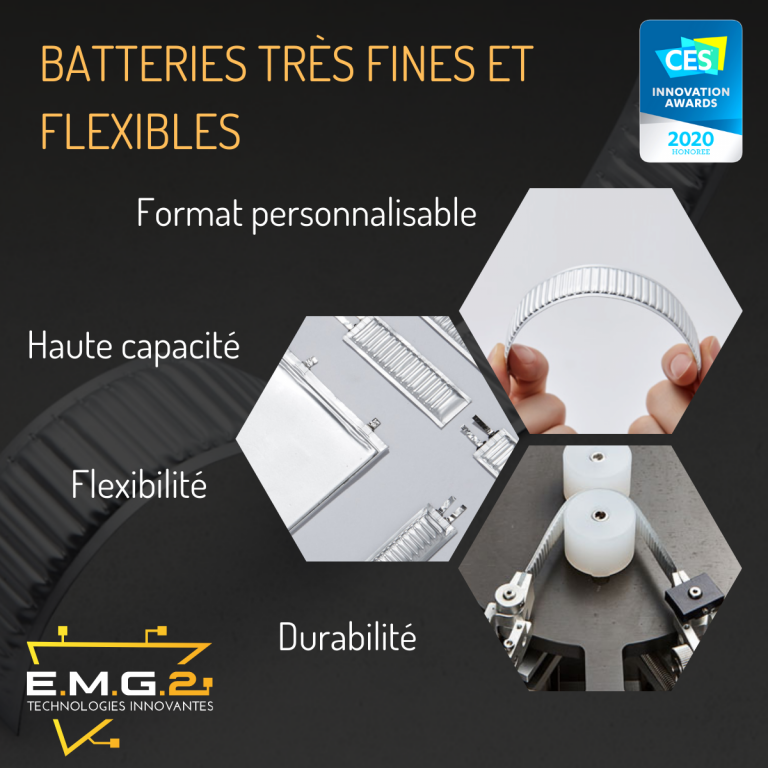 BATTERIES FINES ET FLEXIBLES