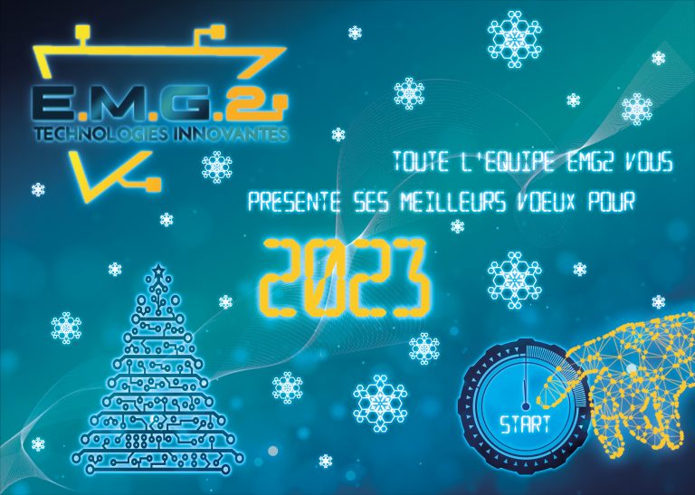 Toute l&rsquo;équipe EMG2 vous présente ses meilleurs voeux pour 2023 !