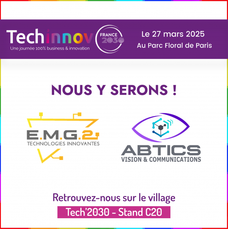 EMG2 & ABTICS seront présents à Techinnov 2025