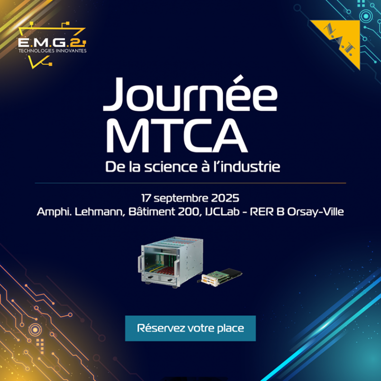Journée MTCA : De la science à l'industrie | Réservez votre place pour participer à une journée exclusive dédiée au standard MicroTCA (MTCA), le 17 septembre à l'IJCLab.
