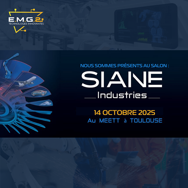 EMG2 est au salon SIANE Industries 2025.