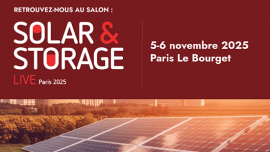 EMG2 est au salon Solar & Storage Live Paris 2025.