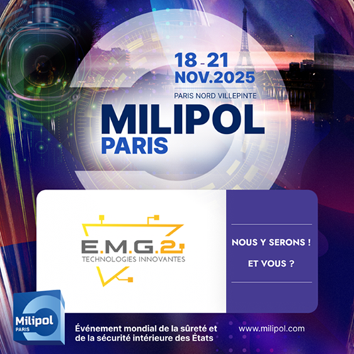 EMG2 est au salon Milipol Paris 2025.