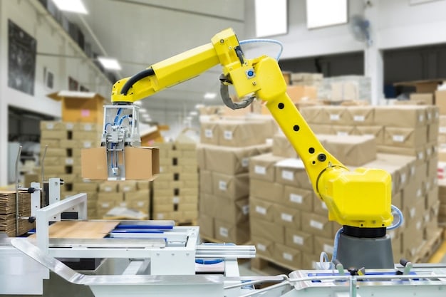 Applications industrielles EMG2 - Robotic arm performing production line factory